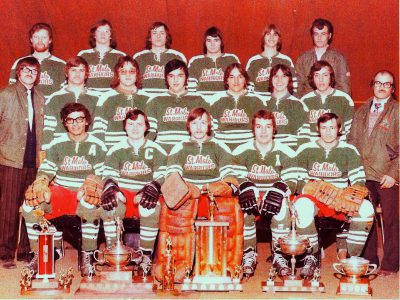 1974/75 THOMPSON HAWKS  Manitoba Hockey Hall of Fame