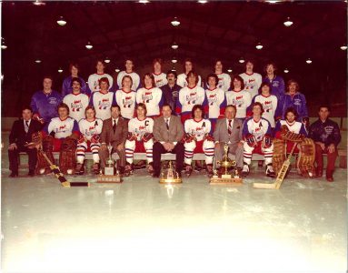 1974/75 THOMPSON HAWKS  Manitoba Hockey Hall of Fame